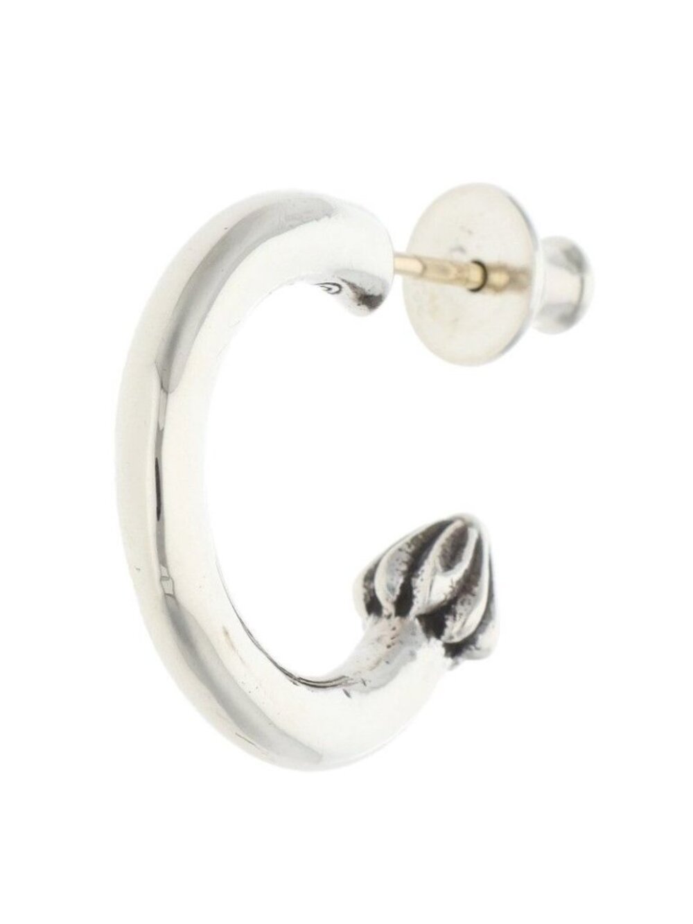 Chrome Hearts Hoop Plain Silver Earrings